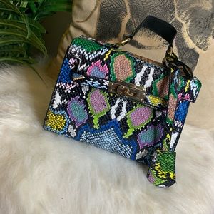 SHEIN Faux Snake Skin Handbag